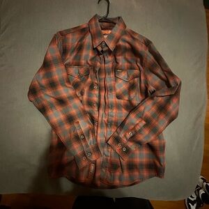 DIXXON Red and Black Plaid Casual Shirt